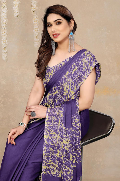 Vasthrlay Fashion Chiffon Abstrect Printed Ethnic Wear