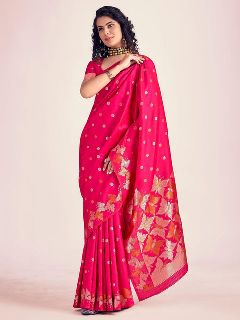 Vasthrlay Banarasi Unstitched Saree