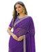 Vasthrlay Embroidery Georgette Unstitched Sky Blue Saree