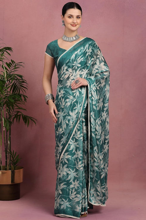 Vasthrlay Fashion Georgette Floral Printed Ethnic Wear