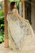 Vasthrlay Fashion Assamese Digital Cream Ethnic Wear