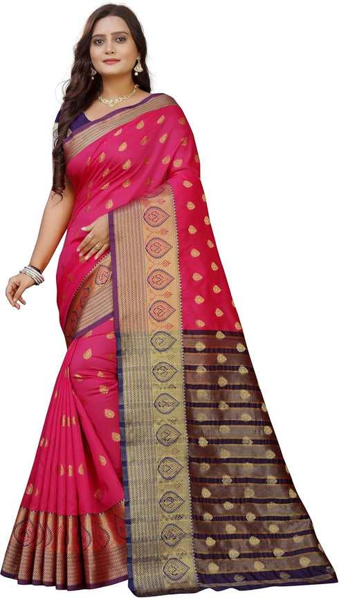 Vasthrlay Banarasi Multicolor Ethnic Wear