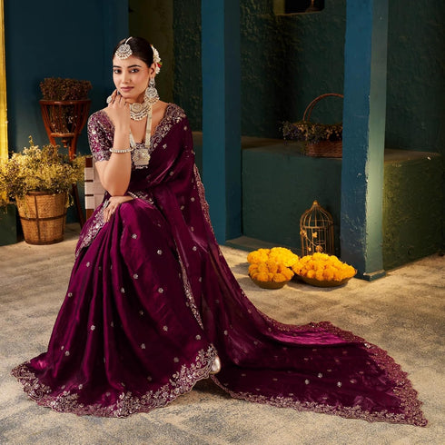 Vasthrlay Embroidered Traditional Embellished Applique Bollywood