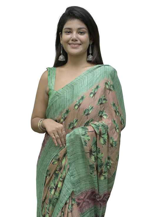 Vasthrlay Fashion Chiffon Georgette Coral Ethnic Wear