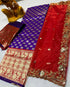Vasthrlay Traditional Kanjivaram Kanchipuram Weaving Stitched