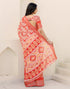 Vasthrlay Womens Printed Unstitched Beige Saree