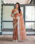 Vasthrlay Floral Prints Tasseled Saree