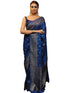 Vsathrlay Saree Kanjivaram Silk Pari Purple