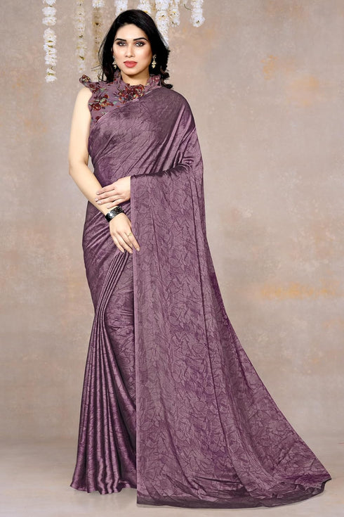 Vasthrlay Fashion Georgette Abstract Dusty Ethnic Wear