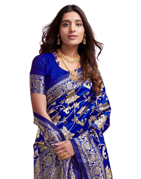 Vasthrlay Womens Jacquard Unstitched Wine Saree