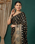 Vasthrlay Georgette Printed Unstitched Maroon Saree