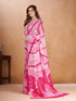 Vasthrlay Yellow Georgette Unstitched Saree