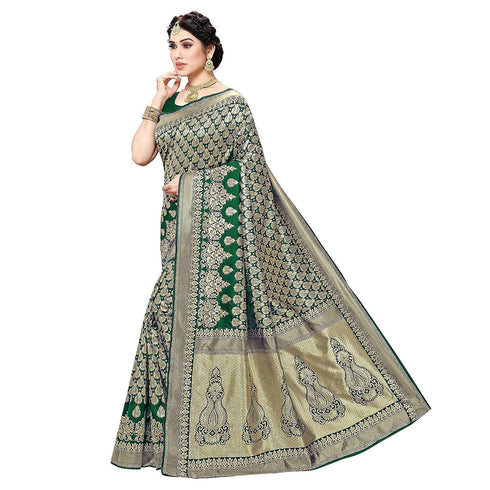 Vasthrlay Banarasi Kanjivaram Material Ethnic Wear