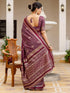 Vasthrlay Banarasi Weaving Unstitched Teal Saree