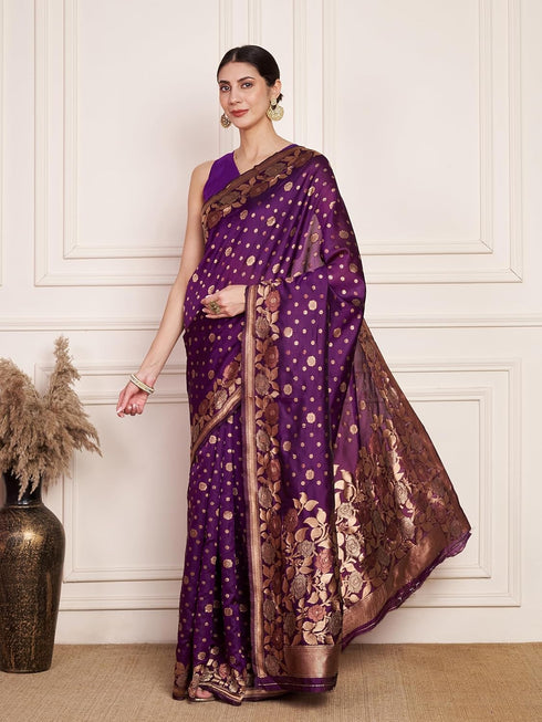 VasthrlayKanjeevaram Silk Unstitched Jamli Free Ethnic Wear