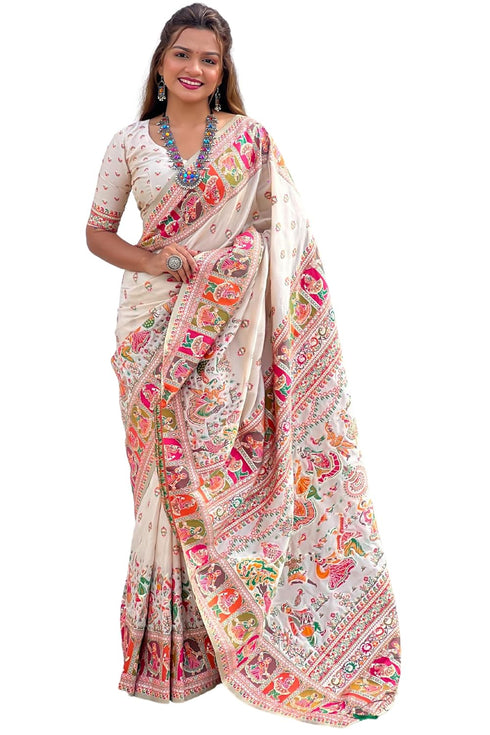 Vasthrlay Kanjivaram Unstitched Blouse Ethnic Wear