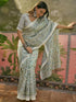 Vasthrlay Womens Printed Unstitched Beige Saree