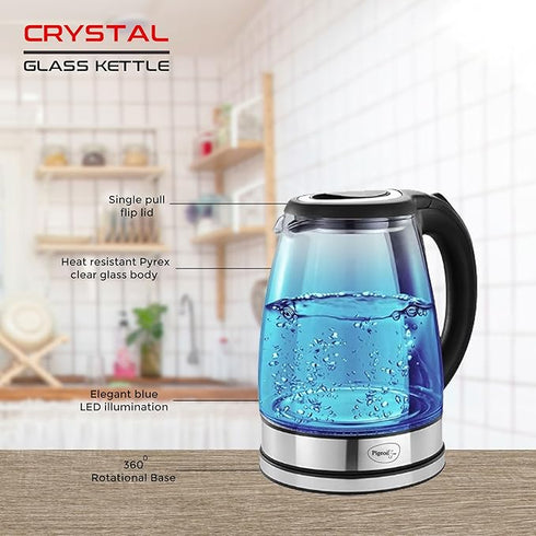 Pigeon by Stovekraft Crystal Glass Electric Kettle