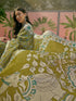 Vasthrlay Shimmer Printed Beige Saree With Unstitched Blouse Piece