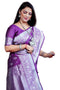 Vasthrlay Silver Banarasi Saree