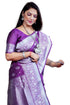 Vasthrlay Silver Banarasi Saree