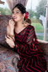Vasthrlay Fashion Georgette Stripes Printed Ethnic Wear
