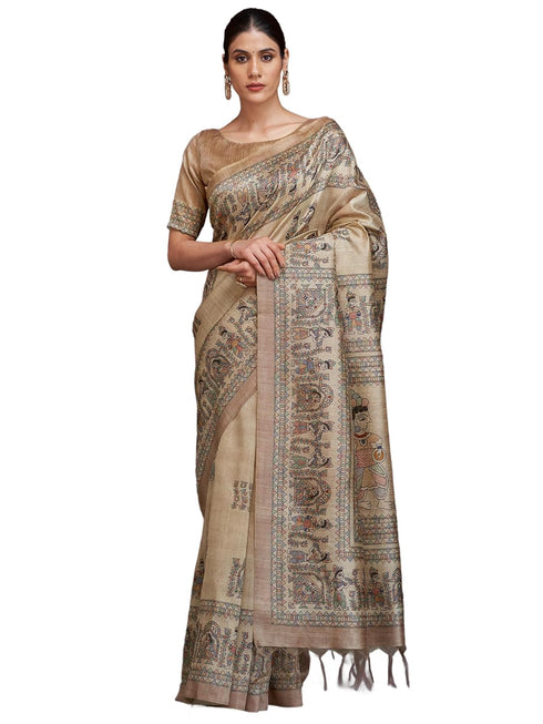 Vasthrlay Madhubani Printed Unstitched Hs Ethnic Wear