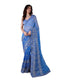 Vasthrlay Georgette Embroidery Unstitched Skyblue Ethnic Wear