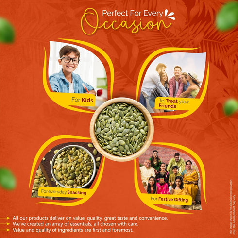 GreenFinity Premium Raw Pumpkin Seeds (Pepita)
