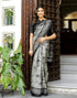 Vasthrlay Womens Printed Unstitched Maroon Saree
