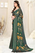 Vasthrlay Fashion Chiffon Printed Grey Ethnic Wear
