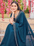 Vasthrlay Georgette Embroidery Dark Saree