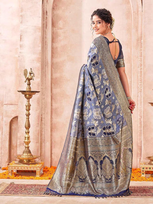 Vasthrlay Chanderi Banarasi Light Saree