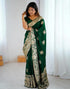 Vasthrlay Banarasi Weaving Unstitched Blue Saree