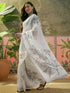 Vasthrlay Printed White1 White Saree