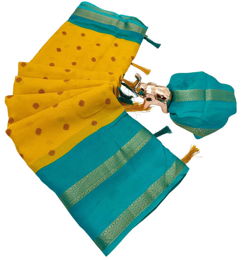 Vasthrlay Silk Saree Dark Blue