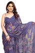 Vasthrlay Fashion Chiffon Turquoise Ethnic Wear