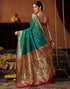 Vasthrlay Womens Paithani Unstitched Pink Saree