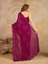 Vasthrlay Georgette Embroidery Unstitched Darkpink Ethnic Wear