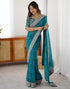 Vasthrlay Georgette Bandhani Unstitched Purple Saree