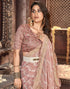 Vasthrlay Georgette Leheriya Unstitched Blue Saree