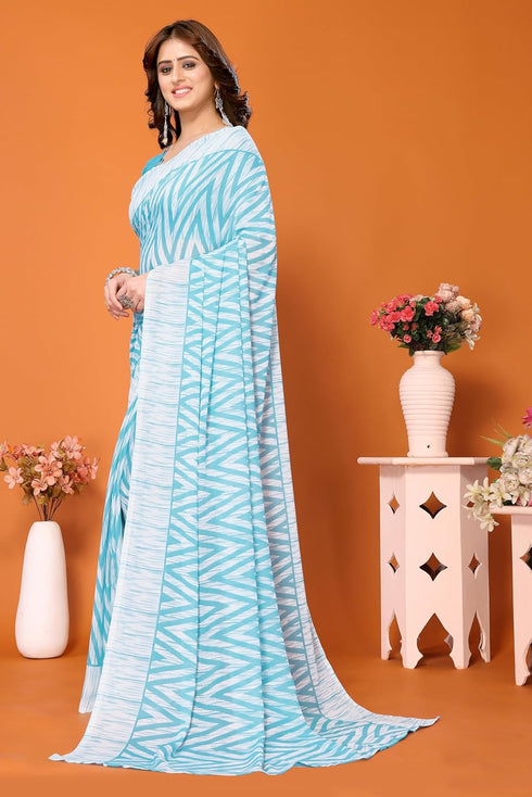 Vasthrlay Trendy Georgette Material Ethnic Wear