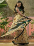 Vasthrlay Womens Printed Unstitched Beige Saree