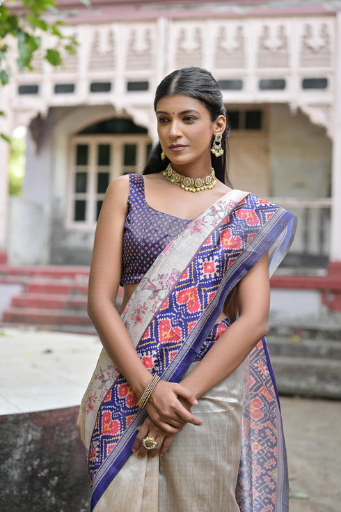 Vasthrlay Traditional Ghicha Madhubani