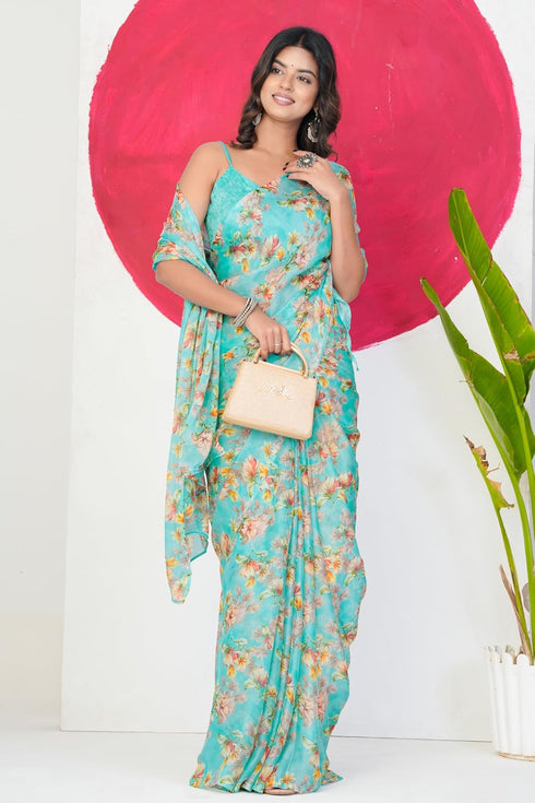 Vasthrlay Fashion Chiffon Georgette Dusty Ethnic Wear