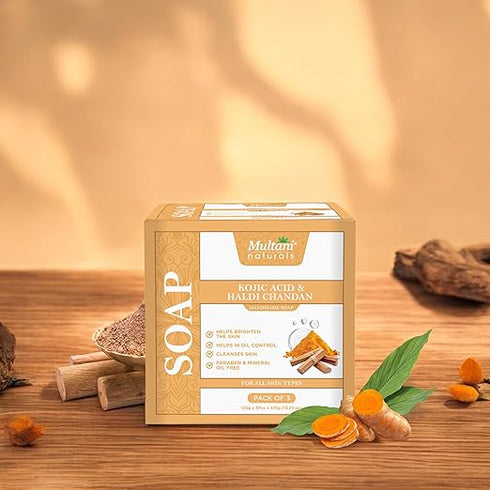 Multani Naturals Kojic Acid 1% & Haldi Chandan Soap 125g