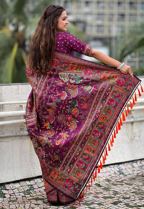 Vasthrlay Kashmiri Minakari Unstitched