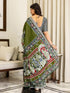 Vasthrlay Kalamkari Printed Olive Saree