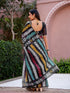 Vasthrlay Womens Printed Unstitched Dusty Pink Saree
