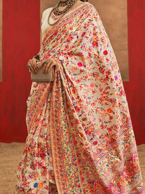 Vasthrlay Paithani Unstitched Elegant Traditional Saree